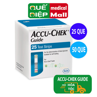 Accu-chek guide 25 que hoặc 50 que - que thử đường huyết dùng cho máy accu chek guide