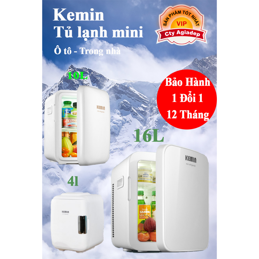 Tủ lạnh mini KEMIN bán chạy 4L 10L 16L trữ sữa mỹ phẩm (ko đông đá)