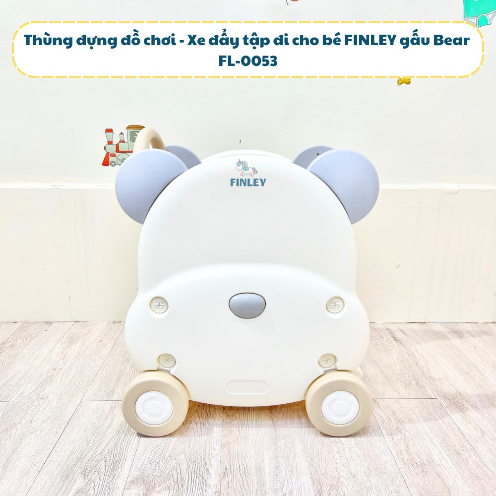 Xe đồ chơi cho bé có bánh xe dễ dàng di chuyển kết hợp xe tập đi mẫu gấu Hàn Quốc siêu yêu