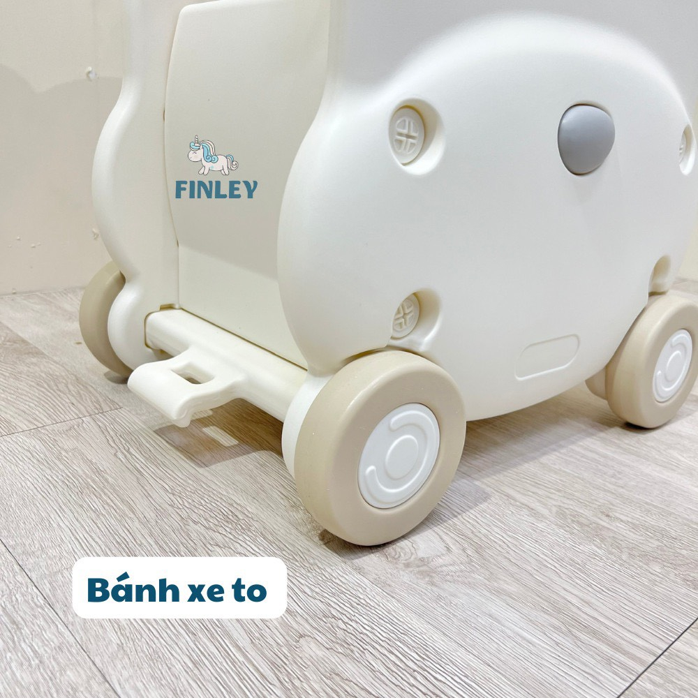 Xe đồ chơi cho bé có bánh xe dễ dàng di chuyển kết hợp xe tập đi mẫu gấu Hàn Quốc siêu yêu