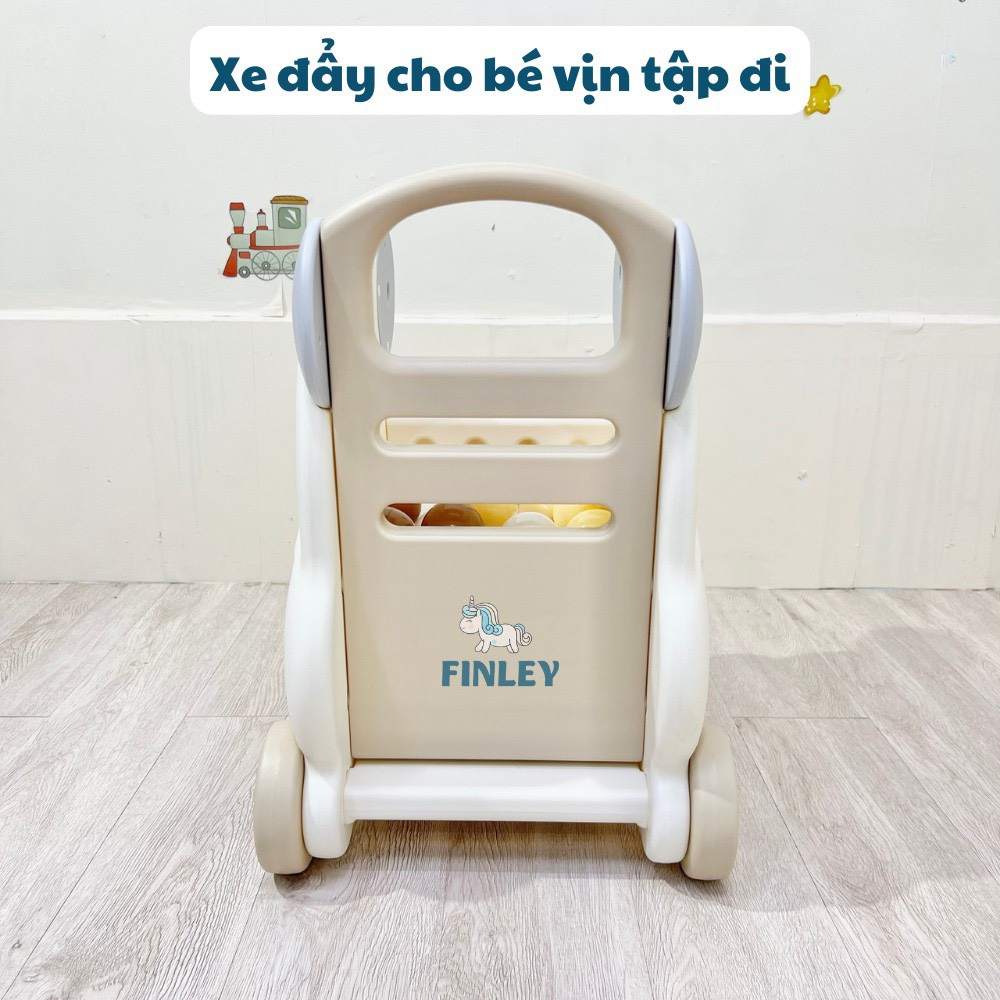 Xe đồ chơi cho bé có bánh xe dễ dàng di chuyển kết hợp xe tập đi mẫu gấu Hàn Quốc siêu yêu