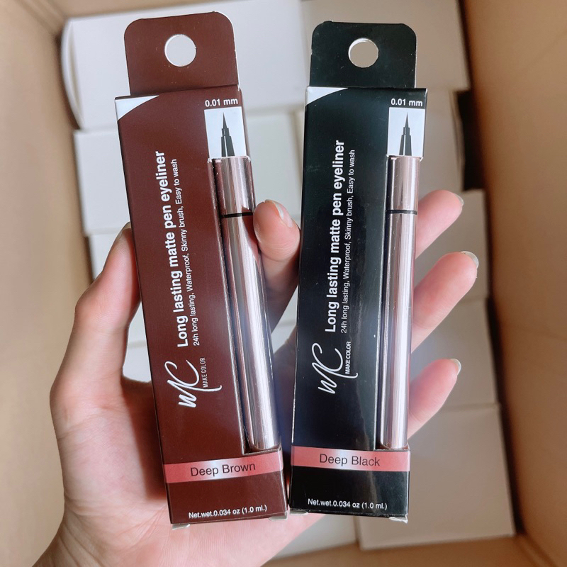 Bút kẻ mắt MC Make color Thái Lan không lem không trôi đầu siêu mảnh chính hãng HANISHOPMYPHAM