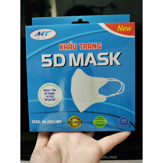 Hộp 10cái khẩu trang y tế kháng khuẩn cao cấp 5d