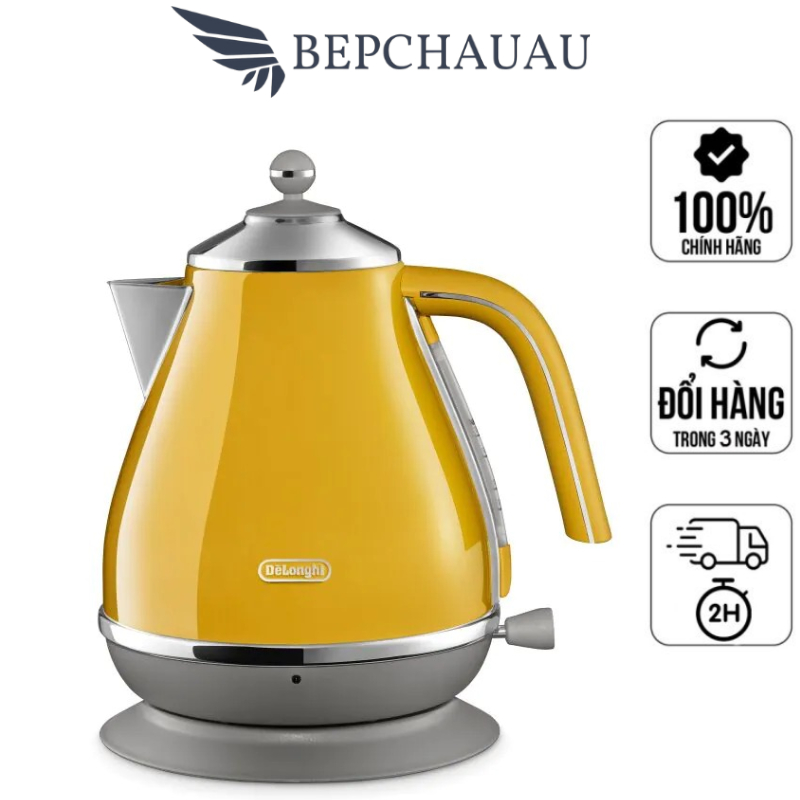 Ấm Siêu Tốc DELONGHI KBOV2001, Dung Tích 1.7L, Công Suất 2000W, Nhập Đức, Nhập Đức, Bepchauau