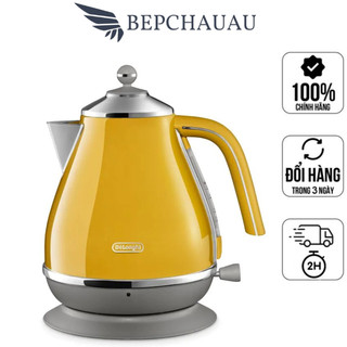 Ấm đun siêu tốc delonghi kbov2001, dung tích 1.7l, công suất 2000w, nhập đức, bh 12 tháng, bepchauau