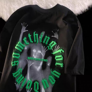 Áo thun nam nữ from rộng unisex mực in bao bong tróc hình in somet
