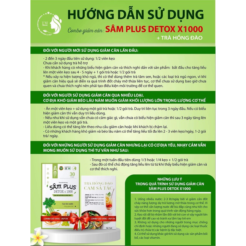 Sâm Plus Detox X1000 chính hãng an toàn