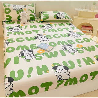 Bộ ga gối 3 món poly coton Bo decor 1m6x2m và 1m8x2m hàng đẹp