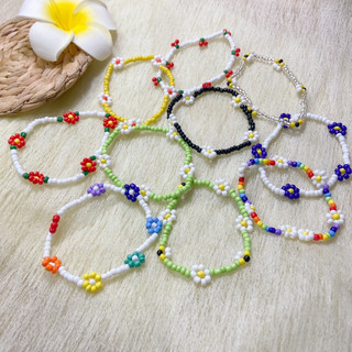 Vòng tay hạt cườm hoa cúc