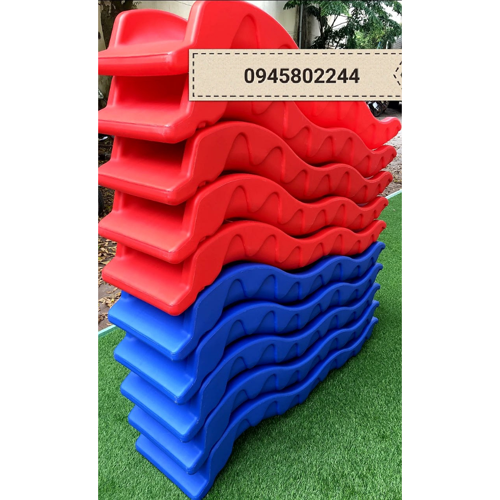 Máng trượt lượn sóng dài 1 met 45 rộng 40 sàn 60.cm