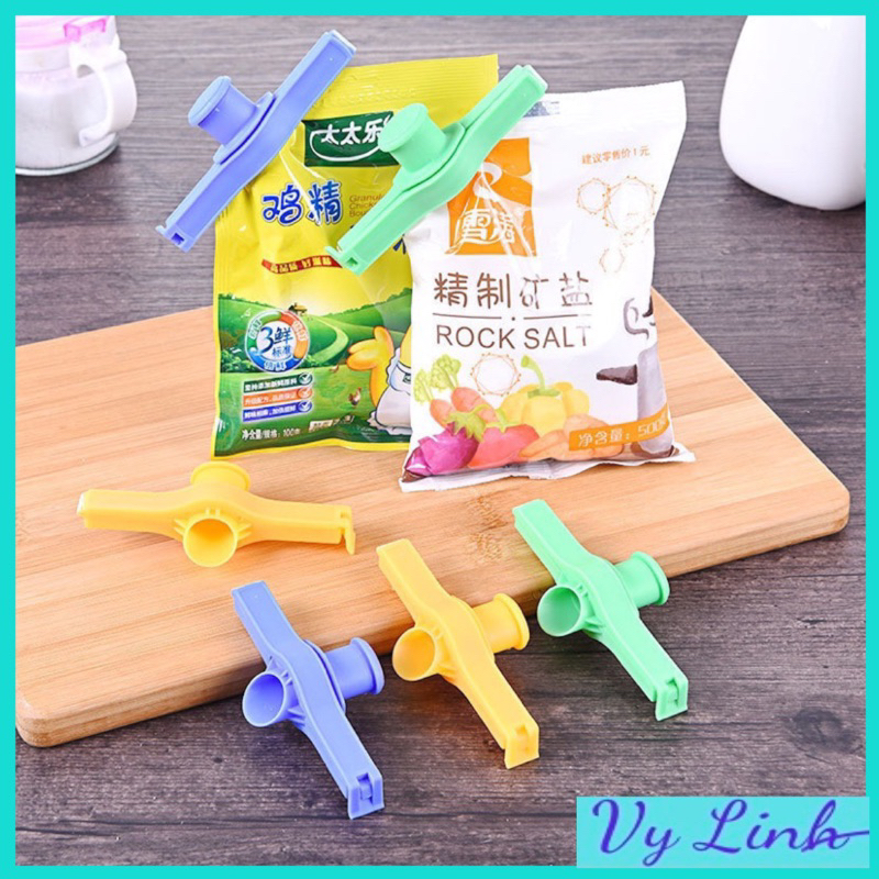 Kẹp niêm phong gia vị nhà bếp , kẹp miệng túi chống ẩm chống bụi tiện dụng A003