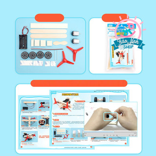 Máy bay 2 cánh tự lắp ráp DIY| Đồ chơi STEM