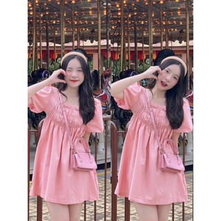 Đầm tiểu thư tay bồng dễ thương - N113- đầm babydoll