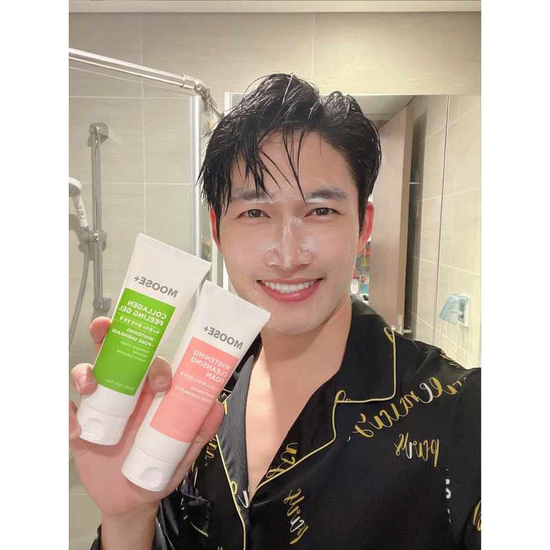 Tẩy da chết moose collagen peeling 150ml giúp sạch dầu căng bóng da