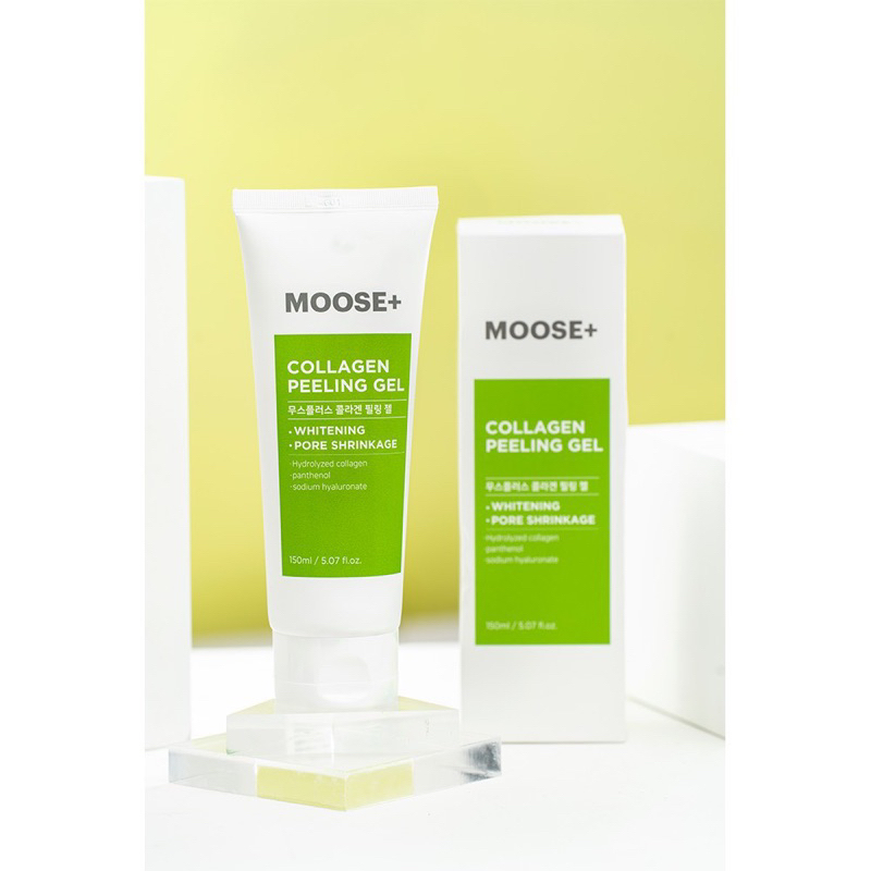 Tẩy da chết moose collagen peeling 150ml giúp sạch dầu căng bóng da