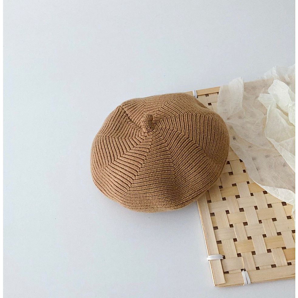 Mũ nồi chat dệt kim len cc pc hàn cho bé mix đồ mùa đông bé trai bé gái - pk12