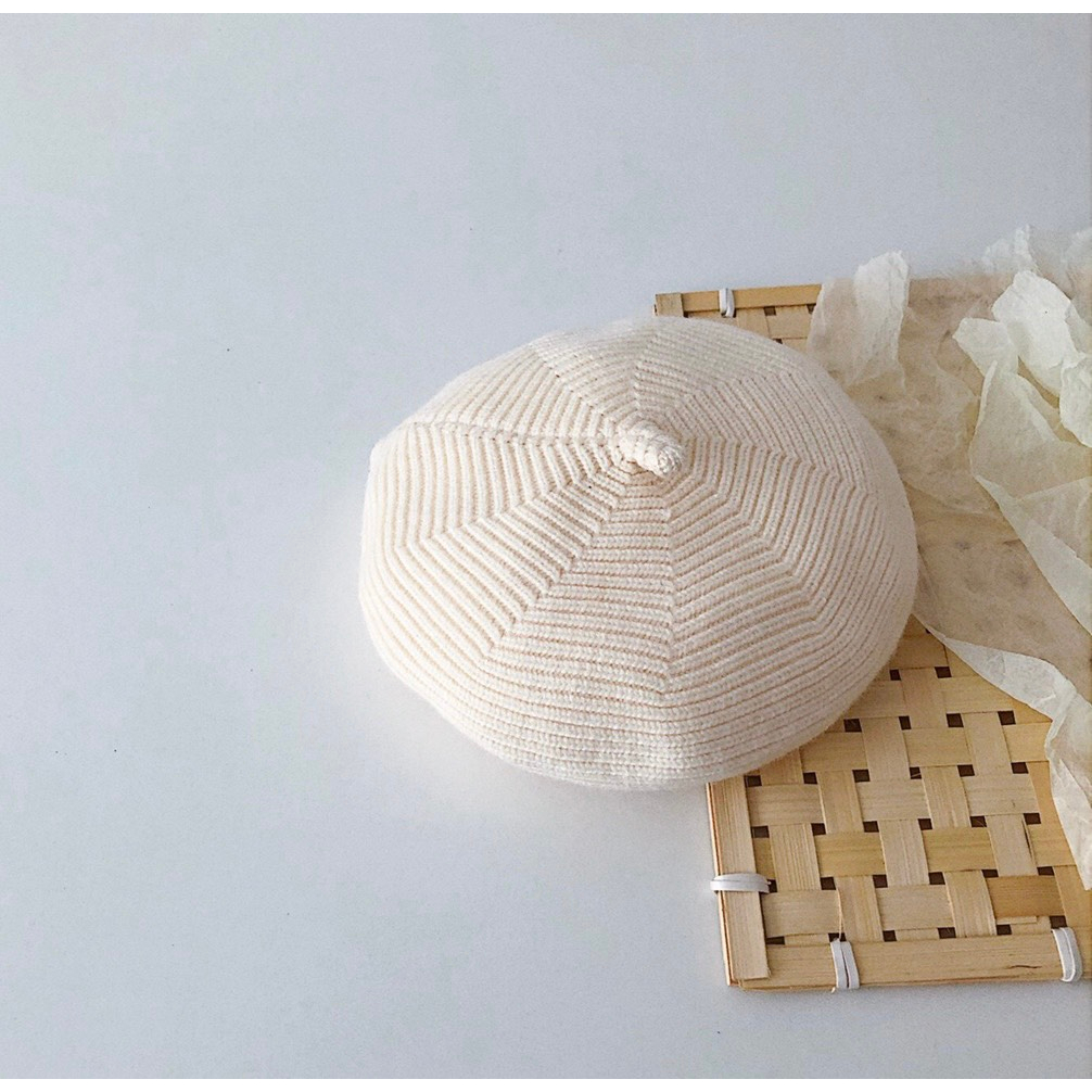 Mũ nồi chat dệt kim len cc pc hàn cho bé mix đồ mùa đông bé trai bé gái - pk12