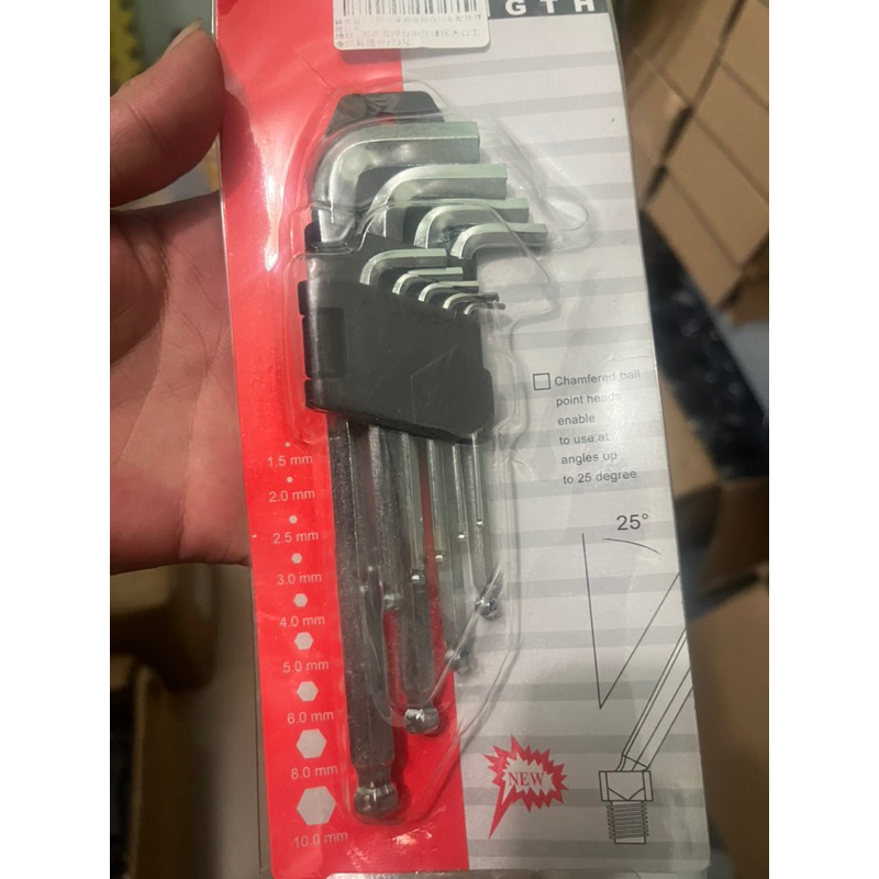 Bộ lục giác đa năng 9 món sửa chữa thay thế các chi tiết xe điện sử dụng ốc lục giác tai nhà
