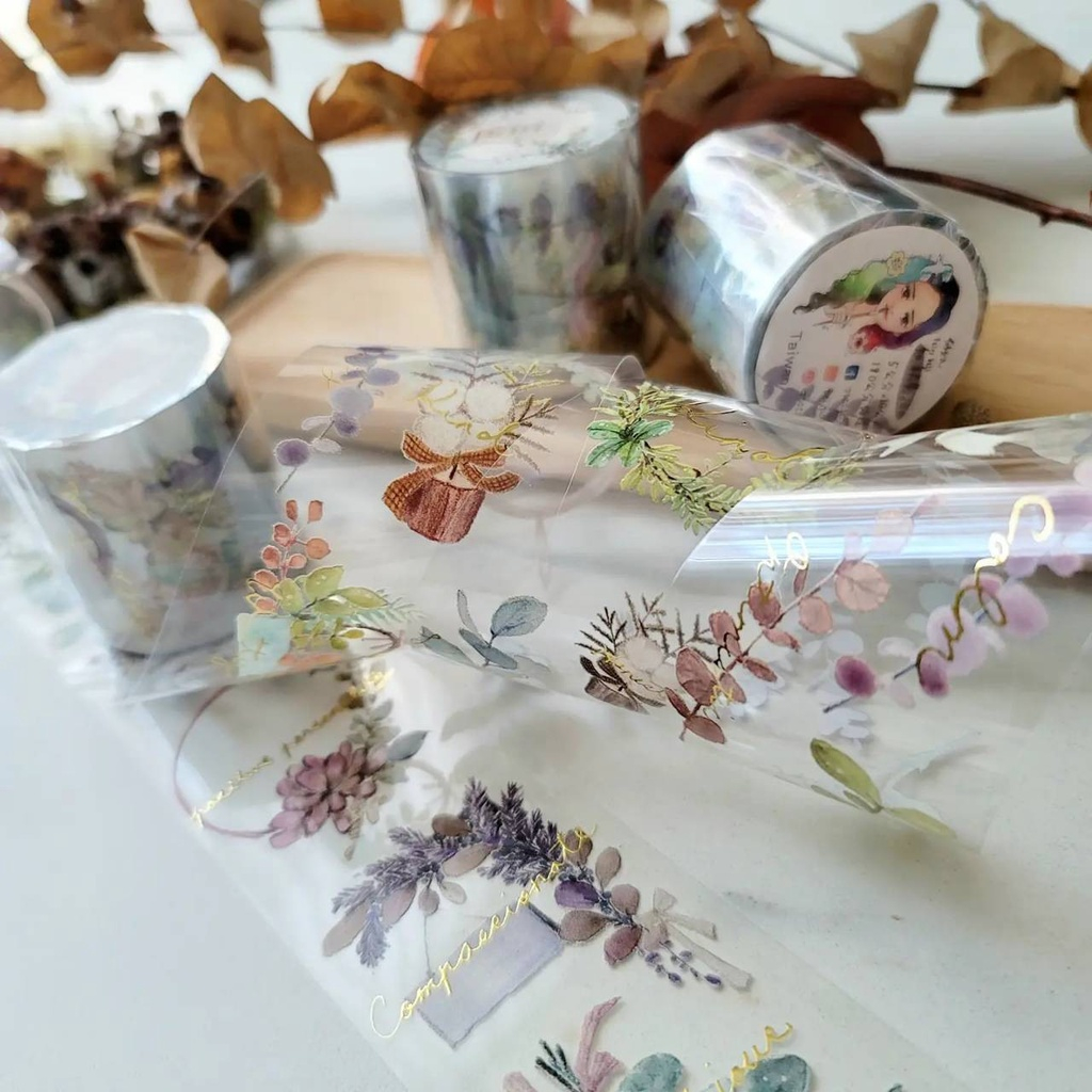 𝓑𝓾𝓵𝓵𝓮𝓽𝓳𝓸𝓾𝓻𝓷𝓪𝓵𝟏𝟏𝟓 ✿ Băng dính hãng PeiPan "Fairy Maru" và "Fairy Ball" mẫu hoa, hình tròn, thông điệp tích cực
