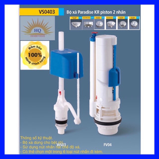 Bộ xả bồn cầu két nước rời 2 nút nhấn VS0403 kèm nút nhấn