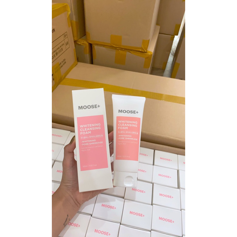 Combo Sữa rửa mặt moose+ 150ml hạn 2026 +tẩy da chết collagen moose 150ml hạn dùng 2026