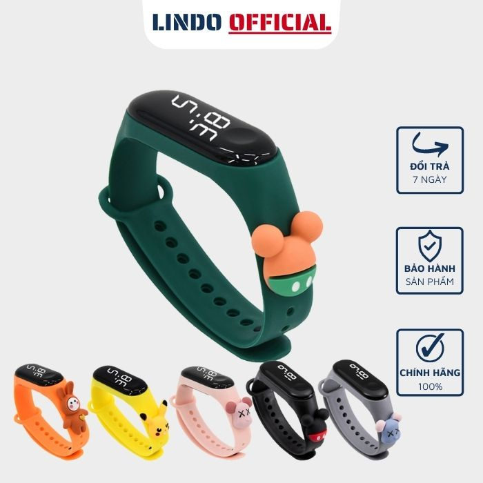 Đồng hồ thông minh led điện tử cảm ứng chính hãng DL TECH LED021 nam nữ cho trẻ em chống nước