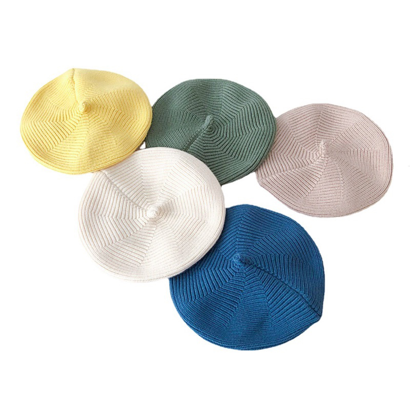 Mũ nồi chat dệt kim len cc pc hàn cho bé mix đồ mùa đông bé trai bé gái - pk12