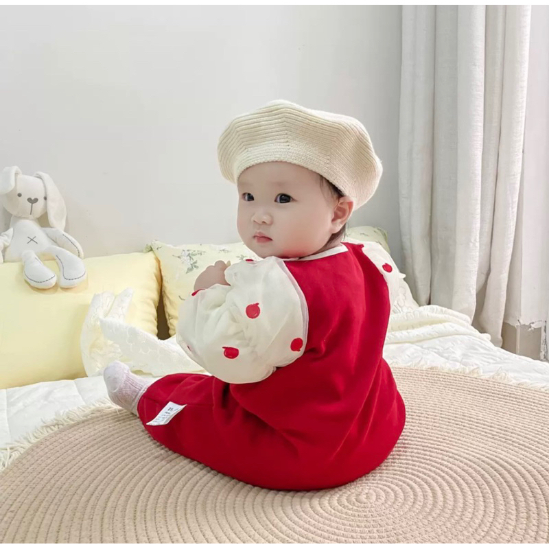 Mũ nồi chat dệt kim len cc pc hàn cho bé mix đồ mùa đông bé trai bé gái - pk12