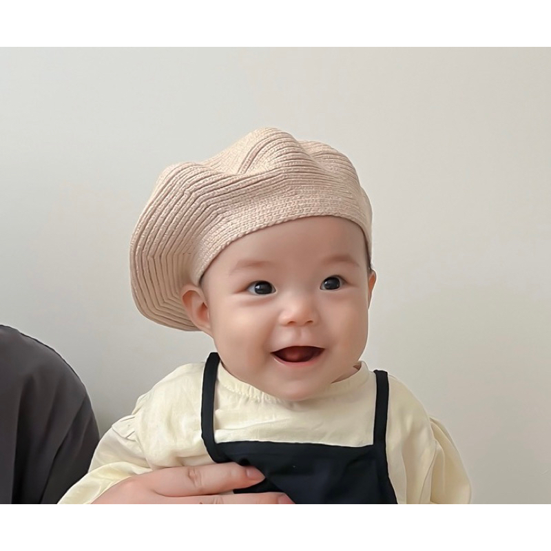 Mũ nồi chat dệt kim len cc pc hàn cho bé mix đồ mùa đông bé trai bé gái - pk12