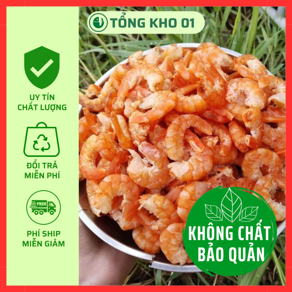 (GIÁ GỐC) Tôm khô thẻ ngọt, loại 1, siêu to (size XL), bao y hình. Hàng thượng hạng chuyên xuất khẩu, quà biếu, cho tặng