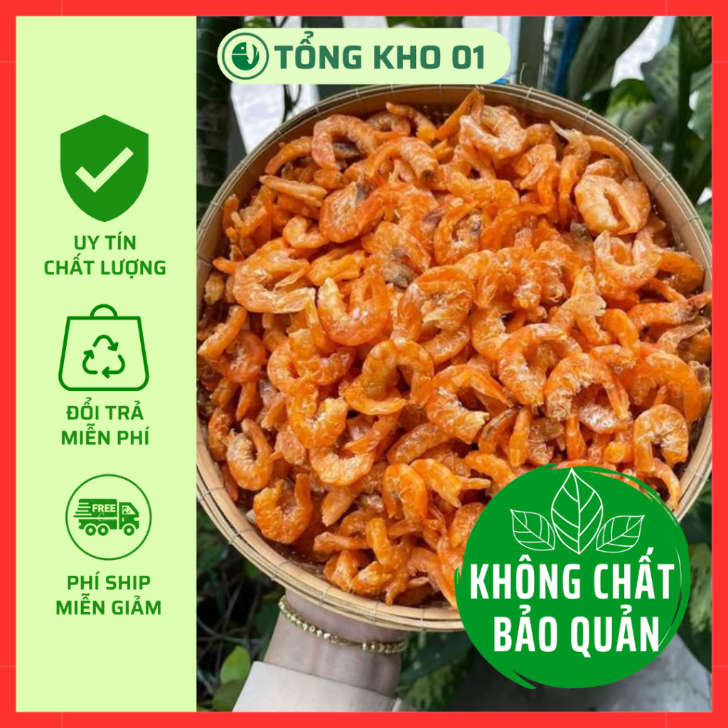 Tôm khô thẻ ngọt, thượng hạng, siêu to (size L), bao y hình. Hàng chuyên xuất khẩu, quà biếu, cho tặng