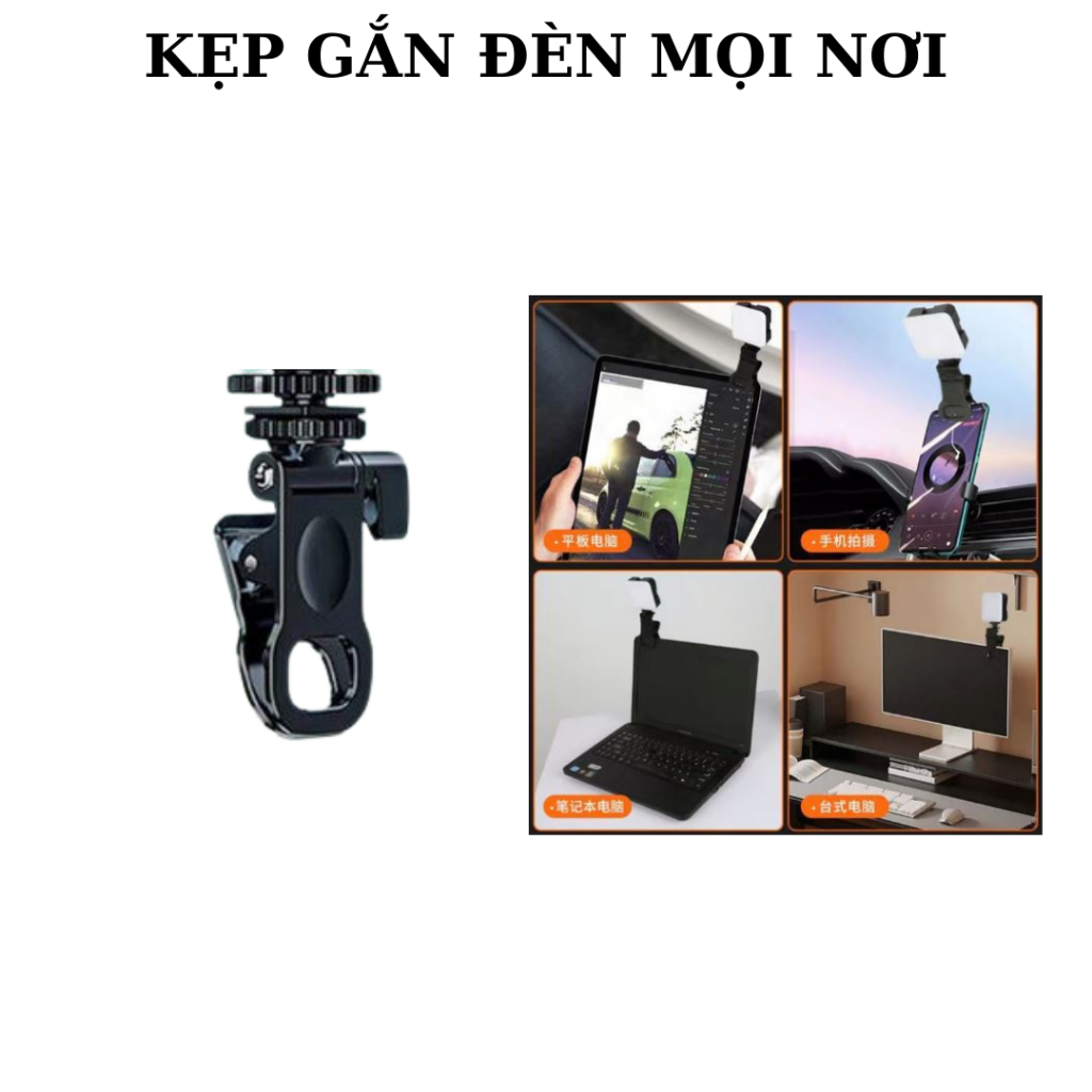 Đèn led Studio mini 49l RGB - Dãi nhiệt màu 3000 – 5500K trợ sáng quay phim ActionCam