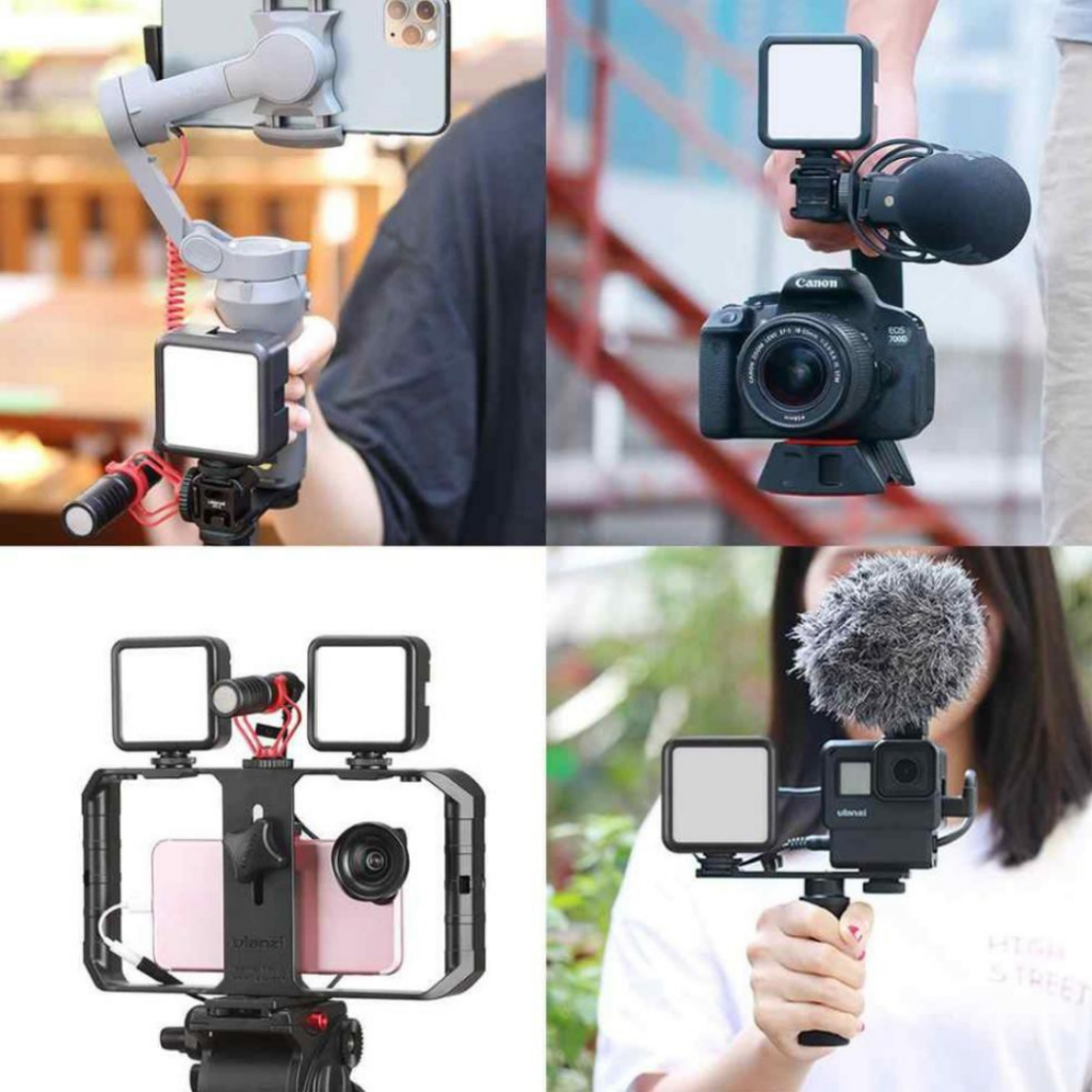 Đèn led Studio mini 49l RGB - Dãi nhiệt màu 3000 – 5500K trợ sáng quay phim ActionCam