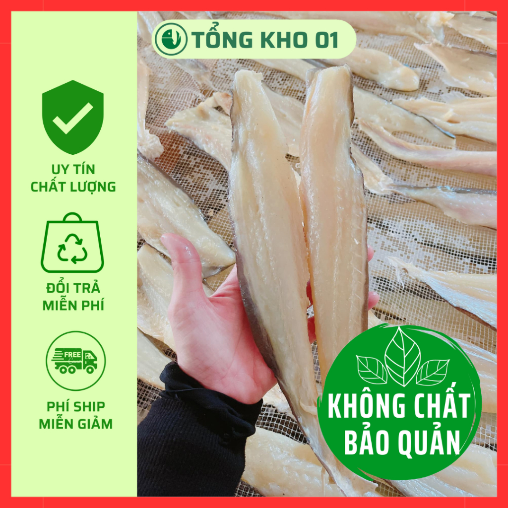 (GIÁ GỐC) 1kg Khô cá Dứa cọng rút xương, 3 nắng, loại 1, nhà làm, không chất bảo quản, hàng mới mỗi ngày, thơm ngon