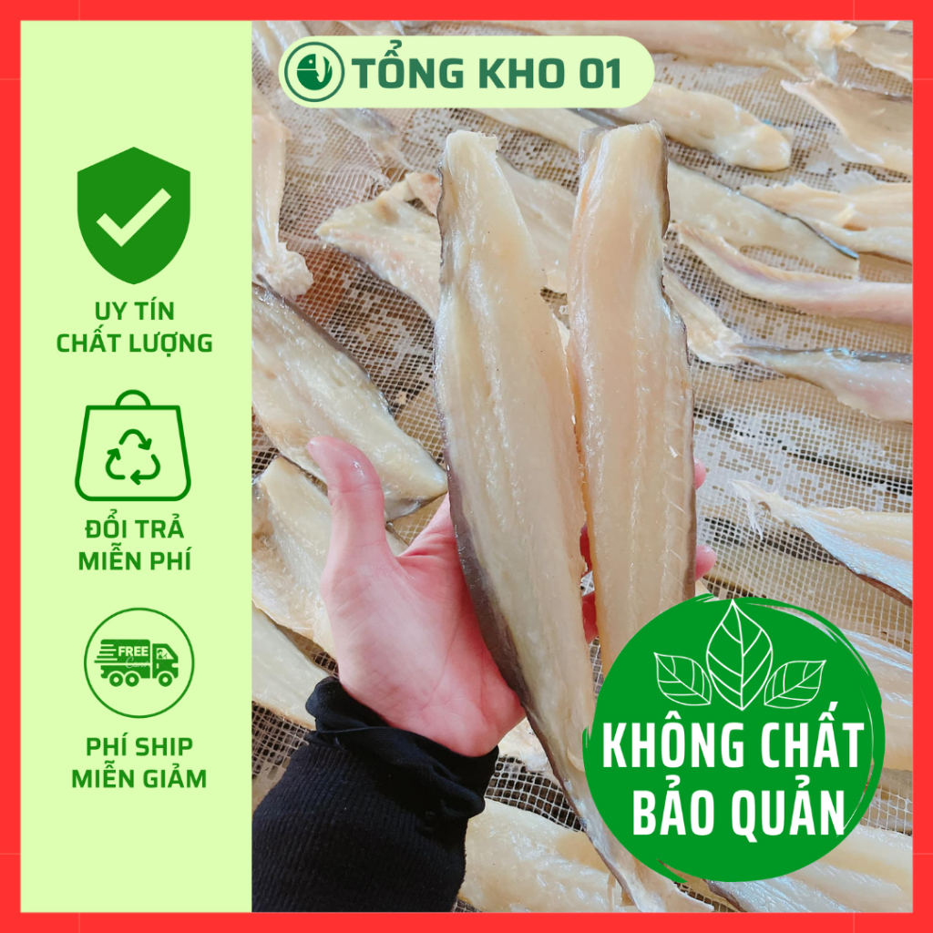 1kg Khô cá Dứa cọng rút xương, 3 nắng, loại 1, nhà làm, không chất bảo quản, hàng mới mỗi ngày, thơm ngon