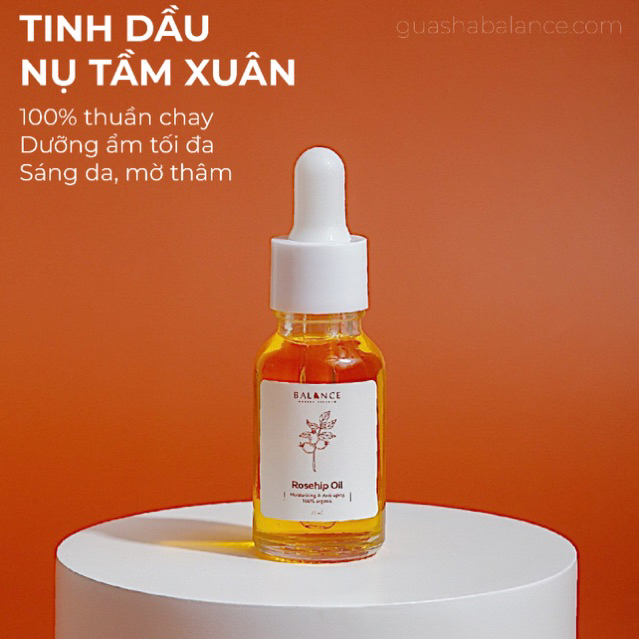 [Xuất Sứ USA] TINH DẦU DƯỠNG DA HỮU CƠ NỤ TẦM XUÂN ROSEHIP OIL - CẤP ẨM & SÁNG DA & TRẺ HÓA & PHỤC HỒI DA HƯ TỔN