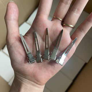 Kẹp mỏ vịt ngắn 4,5cm kẹp tóc mái chia thớ tóc inox không gỉ