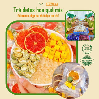 Trà hoa quả sấy khô chanh leo kim quất thăng hoa detox trái cây giảm cân thơm ngon đẹp da thanh lọc cơ thể