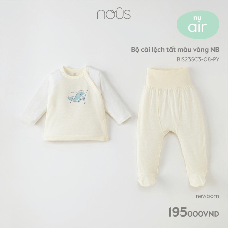 NOUS newborn 2023 - Bộ dài tay Nous size NB BEOKIDS