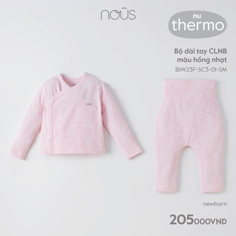NOUS newborn 2023 - Bộ dài tay Nous size NB BEOKIDS