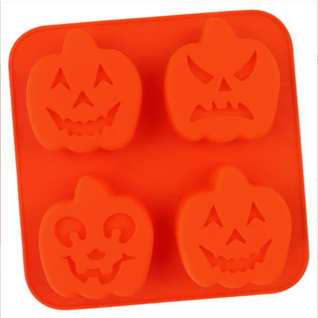 HCM-Khuôn Silicon Halloween, Bí Ngô, Người Dơi Làm Bánh, Socola, Thạch Rau câu, Pudding CAKESHOP