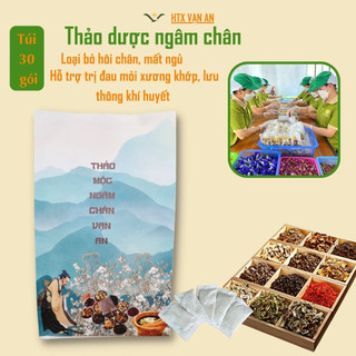 (SÉT 20 GÓI) ngâm chân thảo dược HTX Vạn An gói thảo mộc chống hôi chân nhức mỏi, ngủ ngon chăm sóc chân