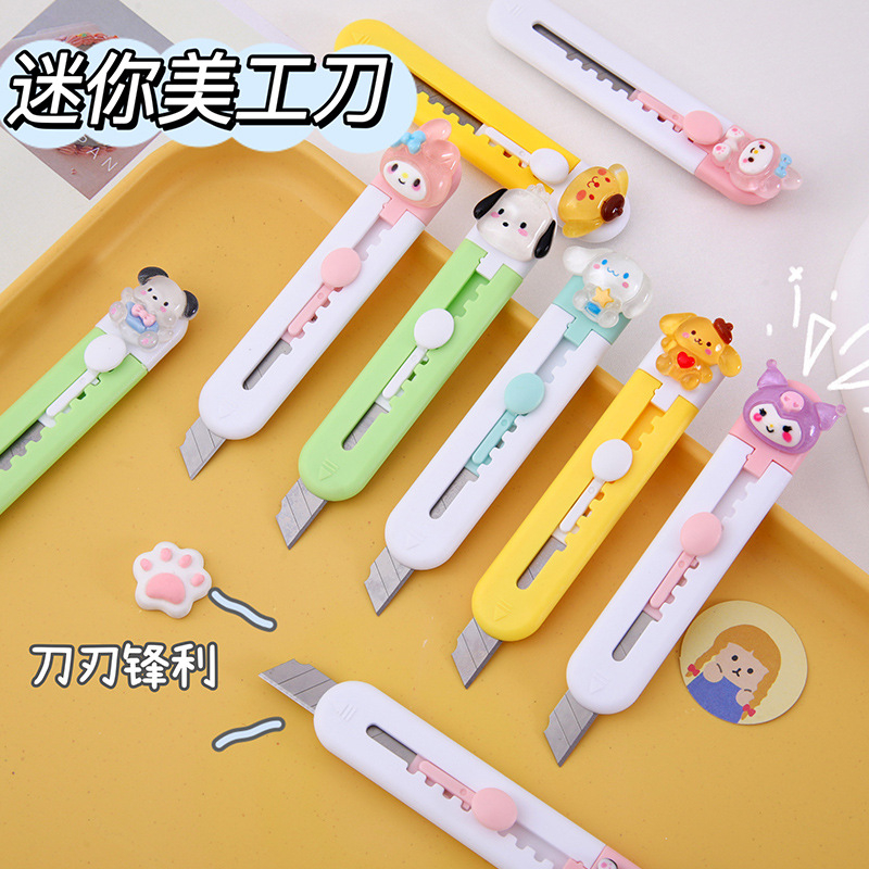 Dao rọc giấy học sinh cute sanrio nhiều mẫu đáng yêu cho các bé học sinh và văn phòng KG041