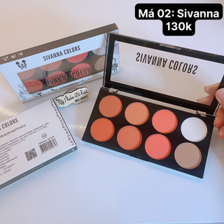 Bảng Má Sivanna Color Thái Lan Bảng phấn má hồng tạo khối sivanna 8 ô lên màu cực chuẩn Chính Hãng Beauty