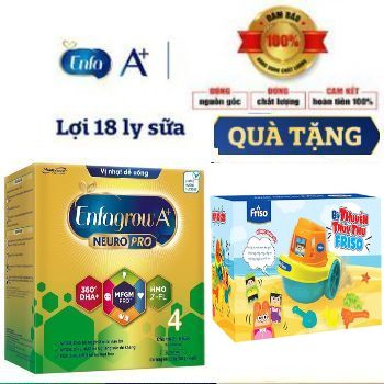 Sữa Bột Enfagrow A+ 4 hộp giấy 2.2kg Vị nhạt thanh mát