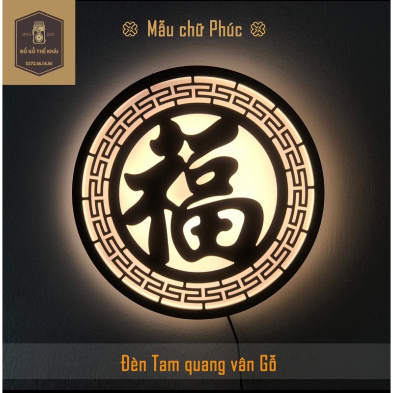 Đèn Tam Quang 40cm -Toả sáng trang trí không gian thờ