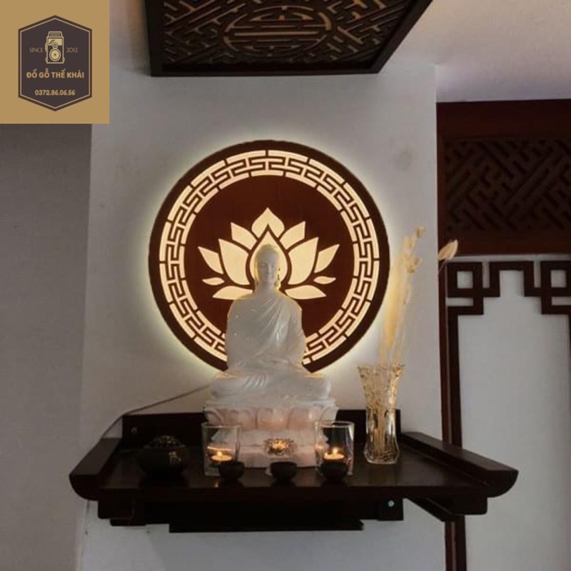 Đèn Tam Quang 40cm -Toả sáng trang trí không gian thờ