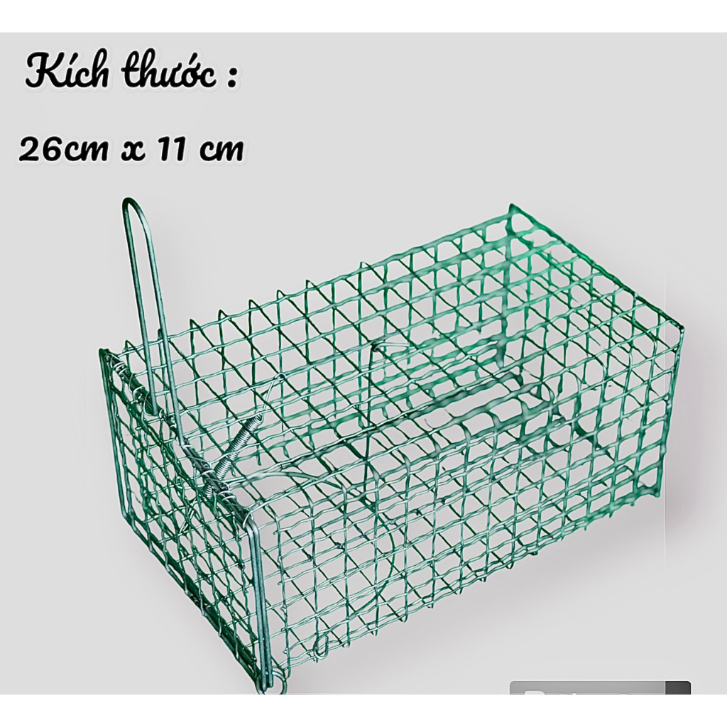 5 Lồng Bẫy Sóc Bông , Sóc Đất, Bẫy Chuột Cống Nhum, 11x13 x26cm, Lưới Chì Chống Sét Shop Bách Hóa Đô