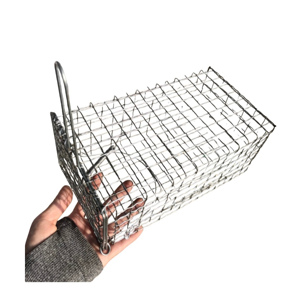 5 Lồng Bẫy Sóc Bông , Sóc Đất, Bẫy Chuột Cống Nhum, 11x13 x26cm, Lưới Chì Chống Sét Shop Bách Hóa Đô