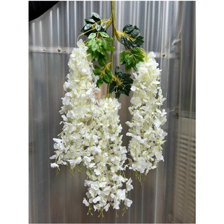 Hoa tử đằng trang trí bó 12 cành dài 1m10 ,hoa giả tử đằng dây leo ,hoa nhân tạo dán tường decore